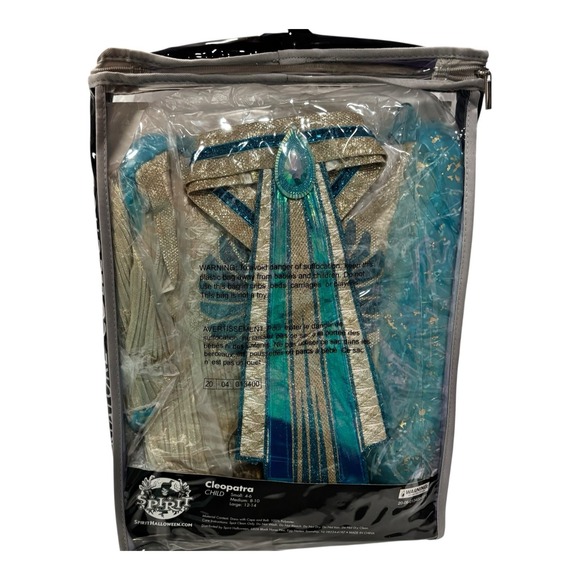 Spirit Halloween Cleopatra Costume Child Small 4-6 NWT 6 Piece Stunning - Picture 5 of 7